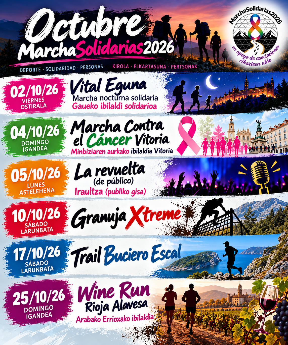 MarchaSolidarias2026 en Octubre
